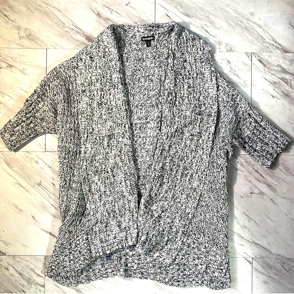 Women M 3/4 sweater cardigan jacket